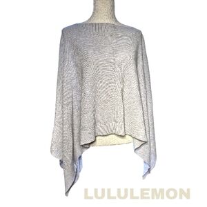 Lululemon Silver gray Forward Flow poncho cape/poncho sweater - One Size -